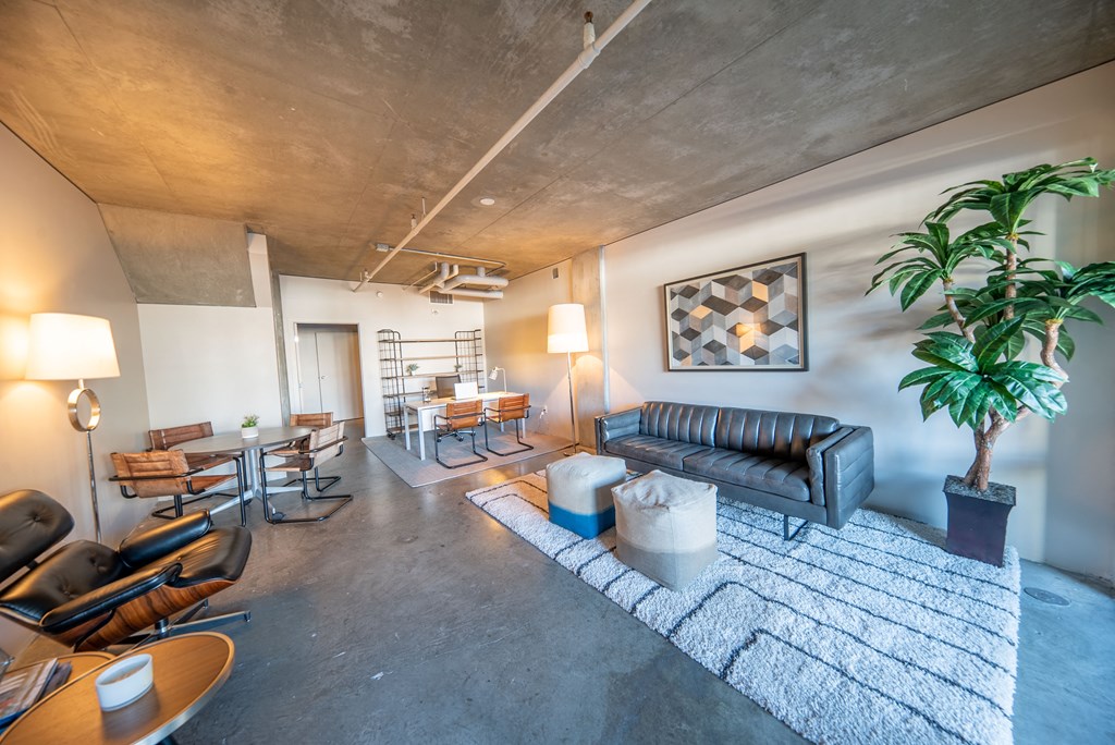 Spacious Living Room With Plenty of Natural Light at 10th and G Apartments in San Diego, CA