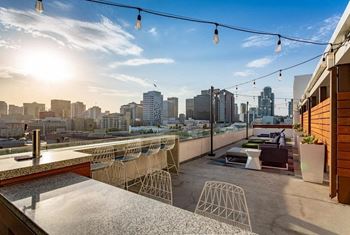 Rooftop Lounge at 10th and G Apartments in San Diego, California