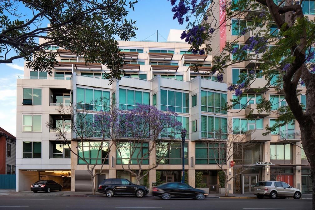 Apartment Building Exterior at 10th and G Apartments in San Diego, CA 