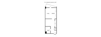 E5.1 - Studio Floor Plan Details at 10th & G Apartments in San Diego, CA