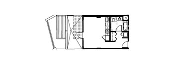 E1.1 - Studio Floor Plan at 10th & G Apartments in San Diego, CA