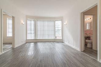 Living room with large windows