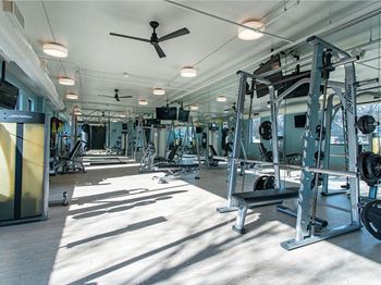 Fitness Center at St. Marys Square Apartments, Raleigh, NC, 27605