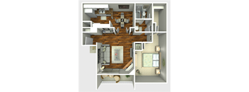 Afterburner Floor Plan at Westside Flats, Houston