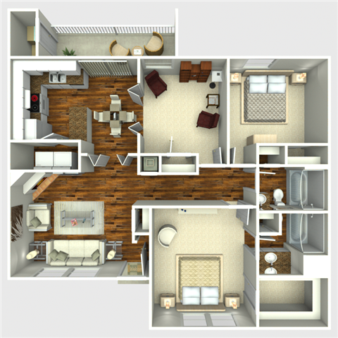 EL Loco Floor Plan at Westside Flats, Texas