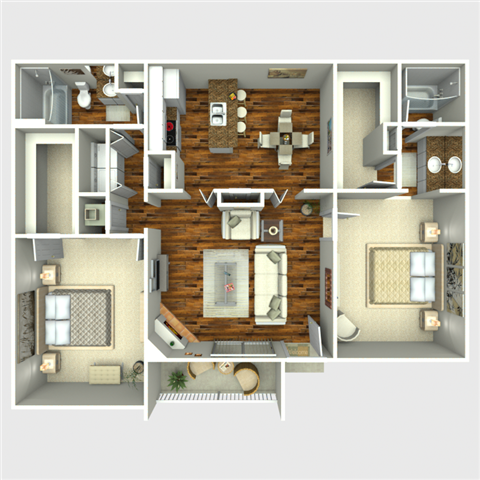 Eliminator Floor Plan at Westside Flats, Houston, TX, 77077