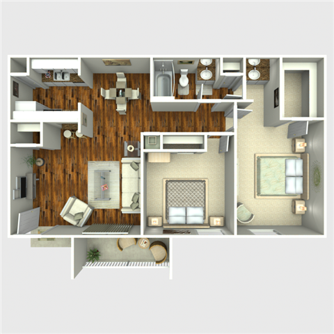 Fandango Floor Plan at Westside Flats, Houston, 77077