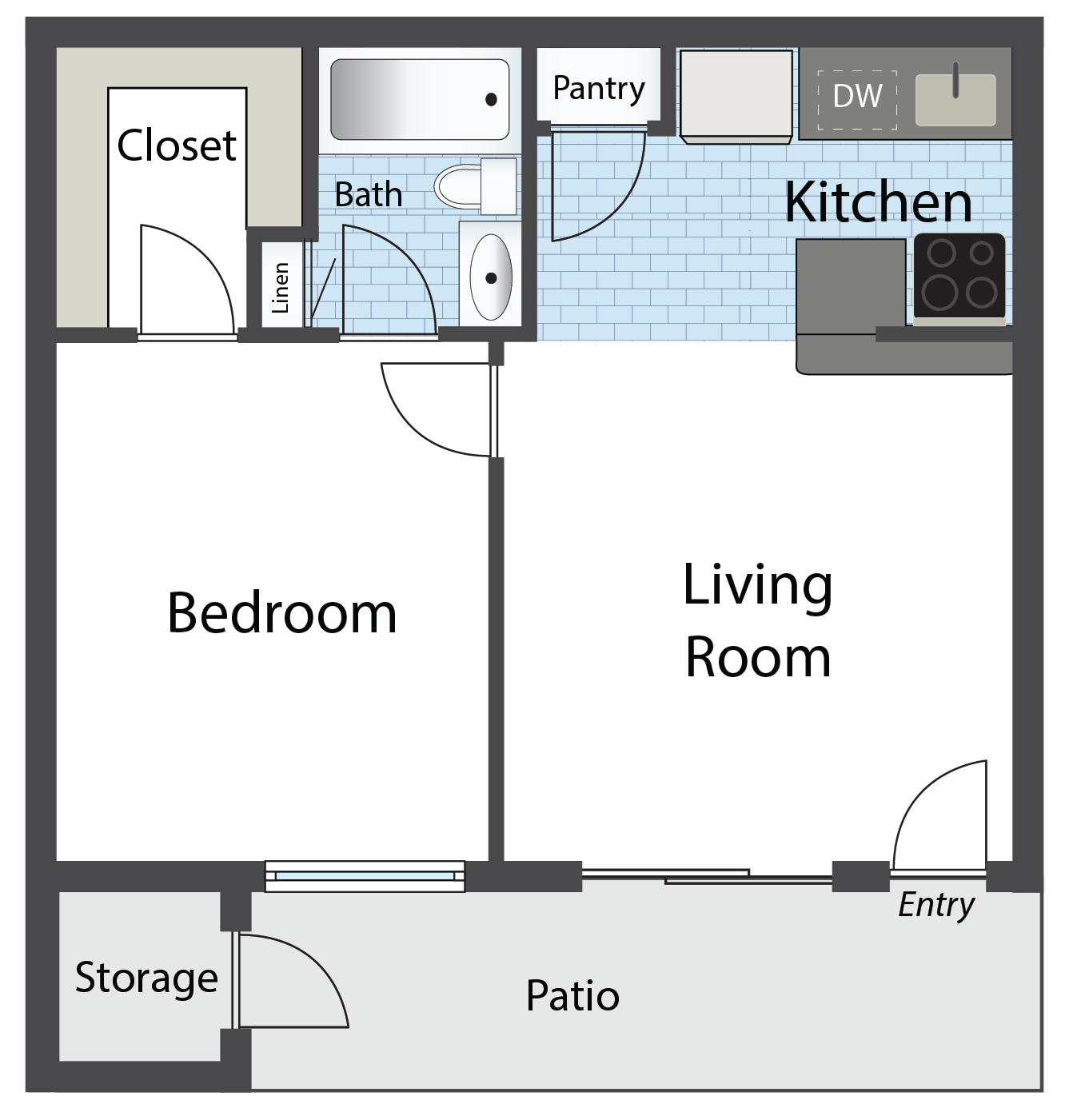 Floor Plans of Canyon 35 Apartments in Phoenix, AZ1332 x 1401