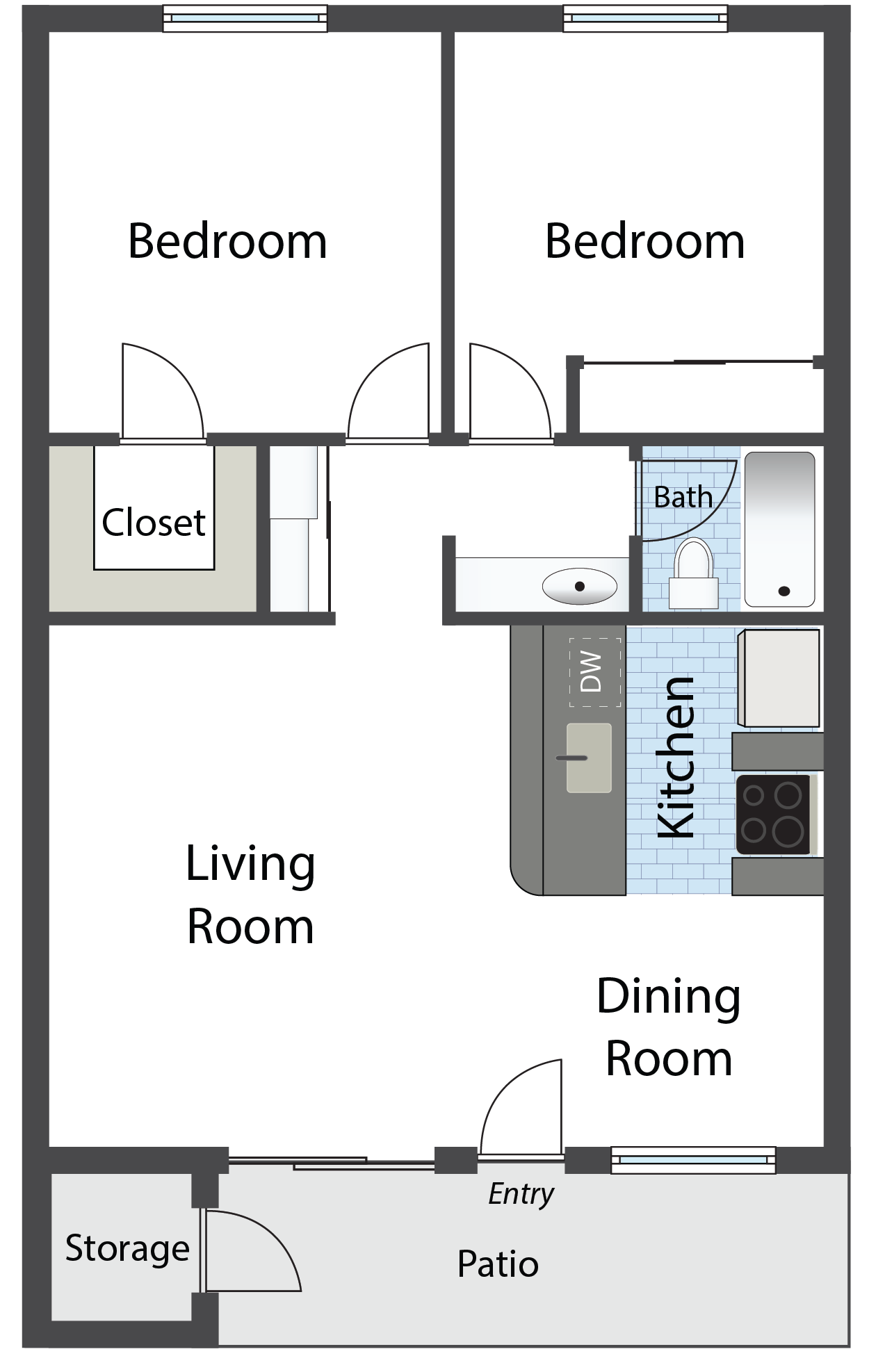 Floor Plans of Canyon 35 Apartments in Phoenix, AZ