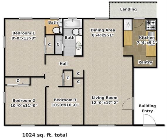 Carlton Scott - 3 Bedroom Floor Plan 4