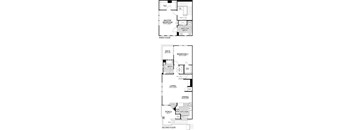 Willow (Townhome) – 2 Bedroom 2 Bath Floor Plan Layout – 1314 Square Feet