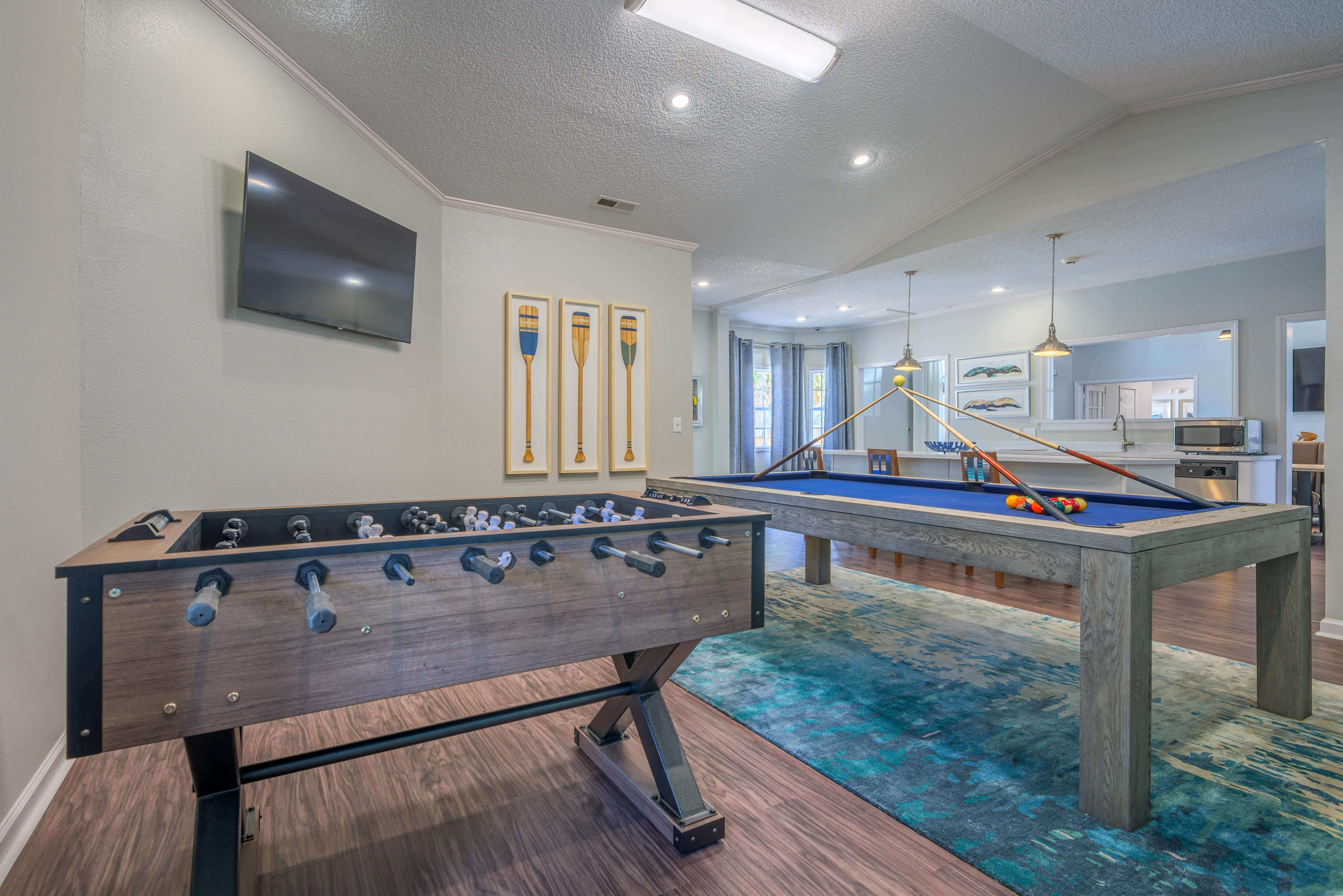 Modern Clubhouse With A Game Room at St. Andrews Reserve, Wilmington, NC