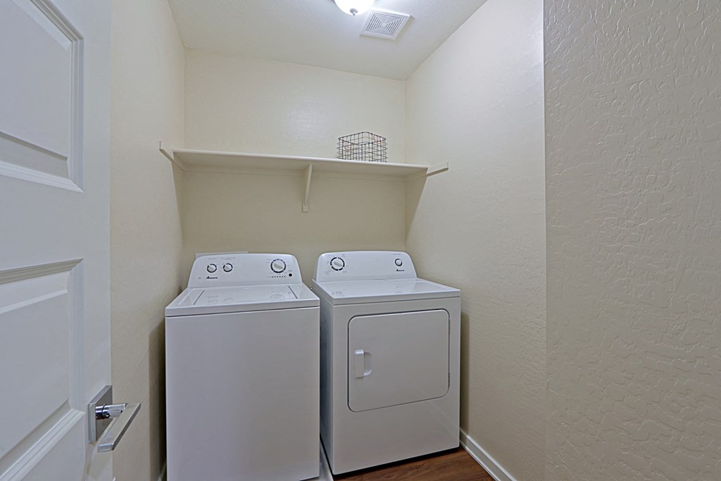 our apartments have a spacious laundry room with washer and dryer