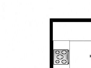 One bedroom, one bathroom apartment layout at Summerhill Place in Nanaimo, BC