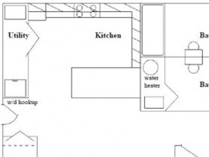 2 Bed 2 Bath Floor Plan 2 Bed 2 Bath Floor Plan at Columbia Village, Boise, Idaho