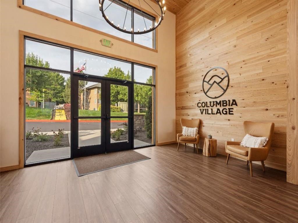 Front entrance at Columbia Village, Idaho, 83716