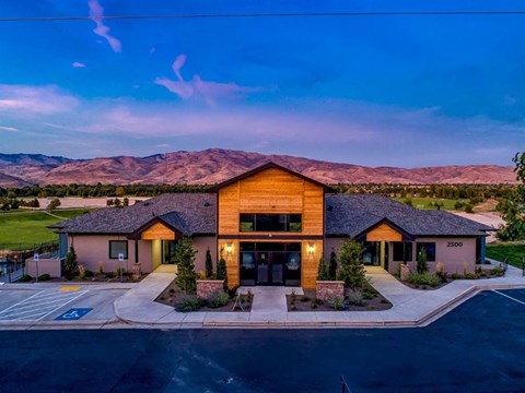 Lighting up the night at Columbia Village, Idaho