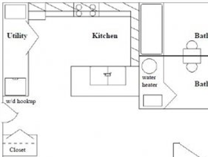 3 Bed 2 Bath Floor Plan 3 Bed 2 Bath Floor Plan at Columbia Village, Idaho