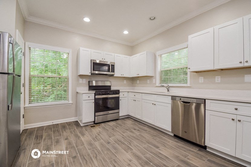 the kitchen is clean and ready for us to use