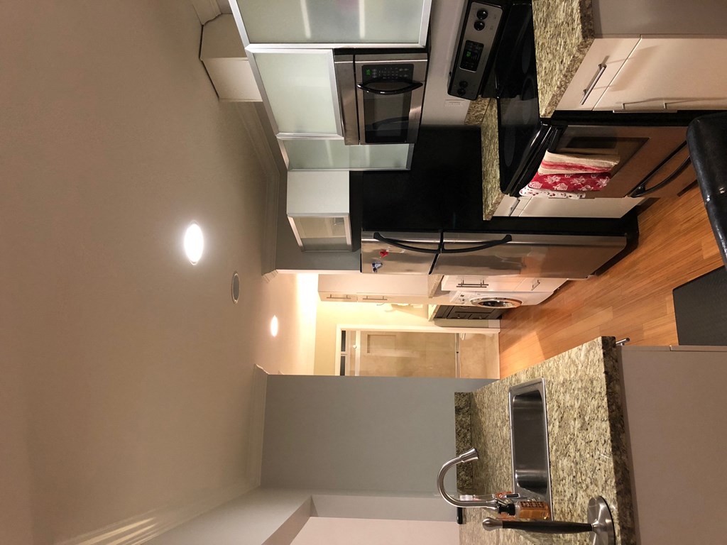 a view of the kitchen from the top of the ceiling