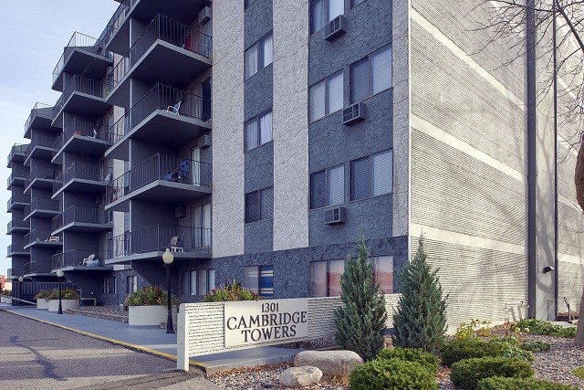 Community Exterior  at Cambridge Towers Apartments, Hopkins, MN