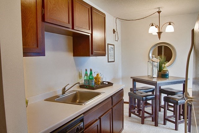 Kitchen  at Cambridge Towers Apartments, Hopkins, MN, 55343