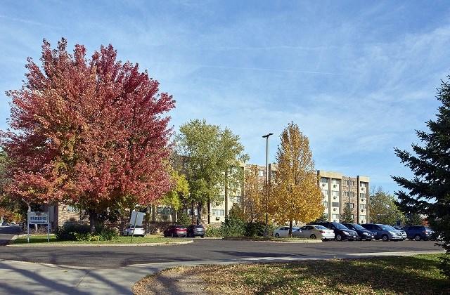 Exterior Landscape at Central Park Manor, Minnesota, 55343