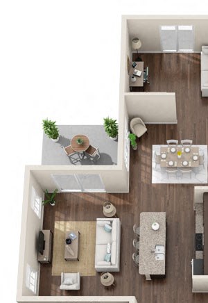 Brownsburg IN apartment rentals Redwood Brownsburg Capewood Floor Plan