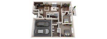 Brownsburg IN apartment rentals Redwood Brownsburg Ledgewood Floor Plan