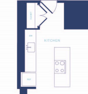 Oversized, modern floor plans New City Avenue apartments