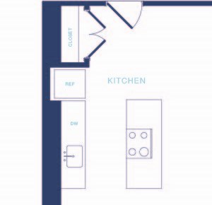 Oversized, modern floor plans New City Avenue apartments