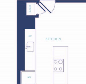 Oversized, modern floor plans New City Avenue apartments