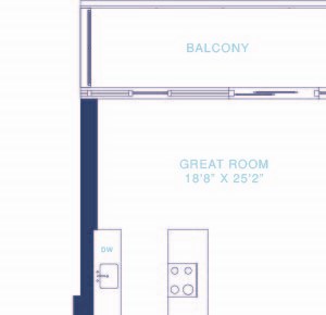 Oversized, modern floor plans New City Avenue apartments