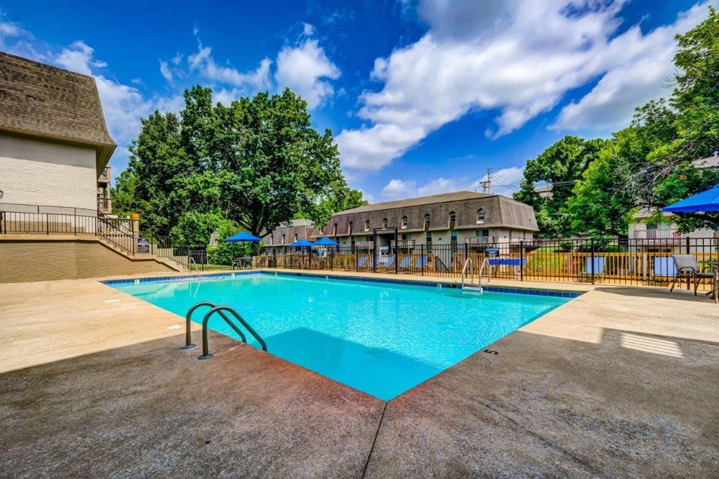 the swimming pool at our apartments