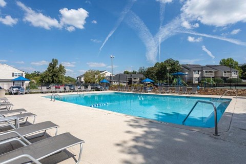 the swimming pool at our apartments