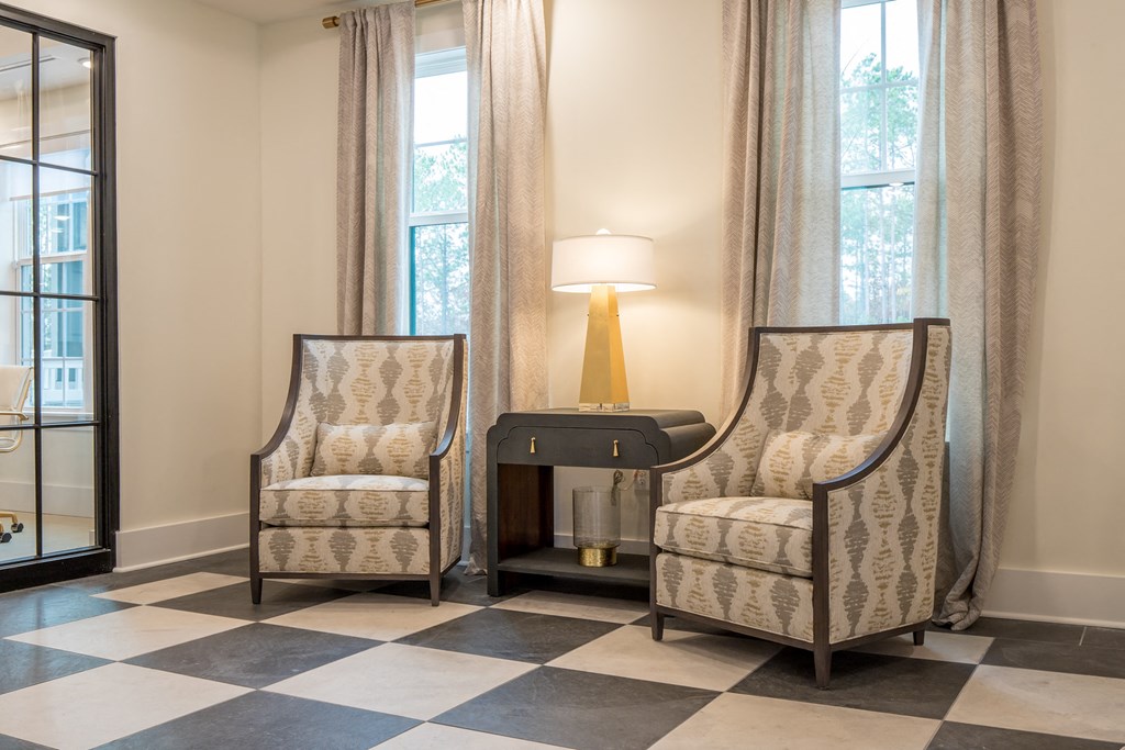 Two elegant sofas at The Roseberry, Columbia, SC, 29223