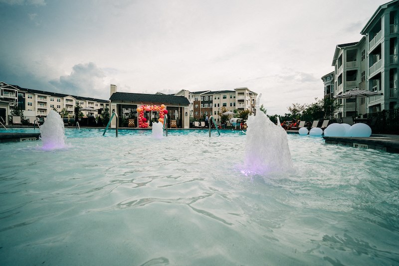 Luxury Pool Fountain at The Roseberry, Columbia, SC, 29223