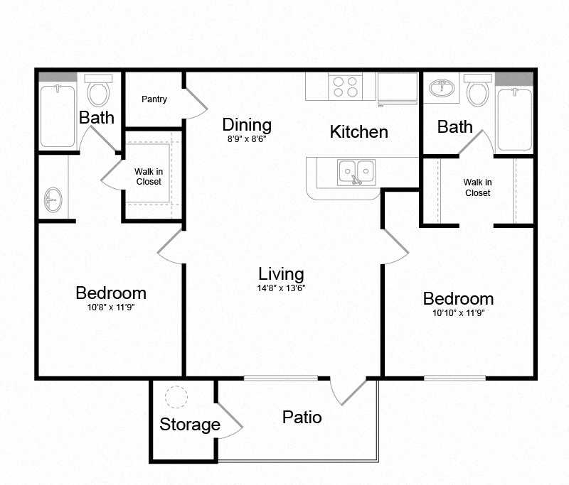 senita 2b 2b floorplan