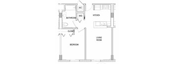 One bedroom/One bath