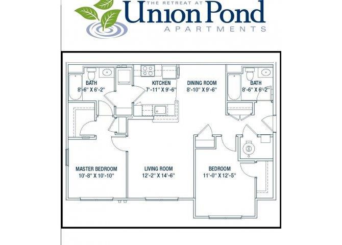 2 Bedroom Floor Plan 2