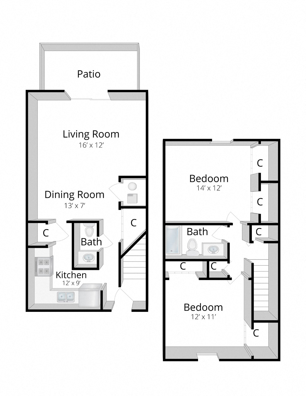 302 Village Drive 1-3 Beds Apartment for Rent - Photo Gallery 10