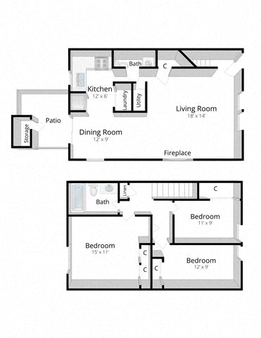Three Bedroom Eagle Creek Townhome