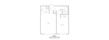 1 Bedroom - Plan 9