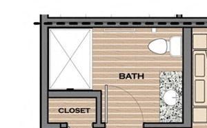 Studio, 557 sq. ft., The Avenue 2