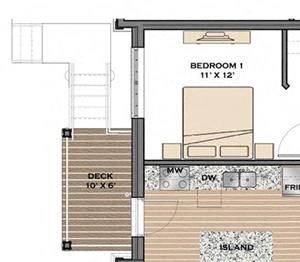 2 Bed, 2 Bath, 1144 sq. ft. The Crossing