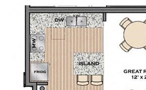1 Bed, 1 Bath, 706 sq. ft. The Path
