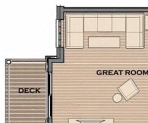 1 Bed, 1 Bath, 884 sq. ft. The Walkway