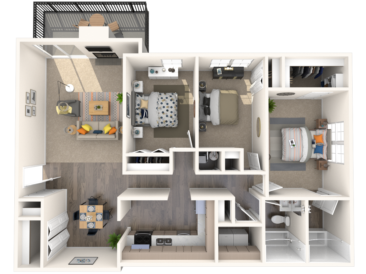 3 bedroom apartments fairfax