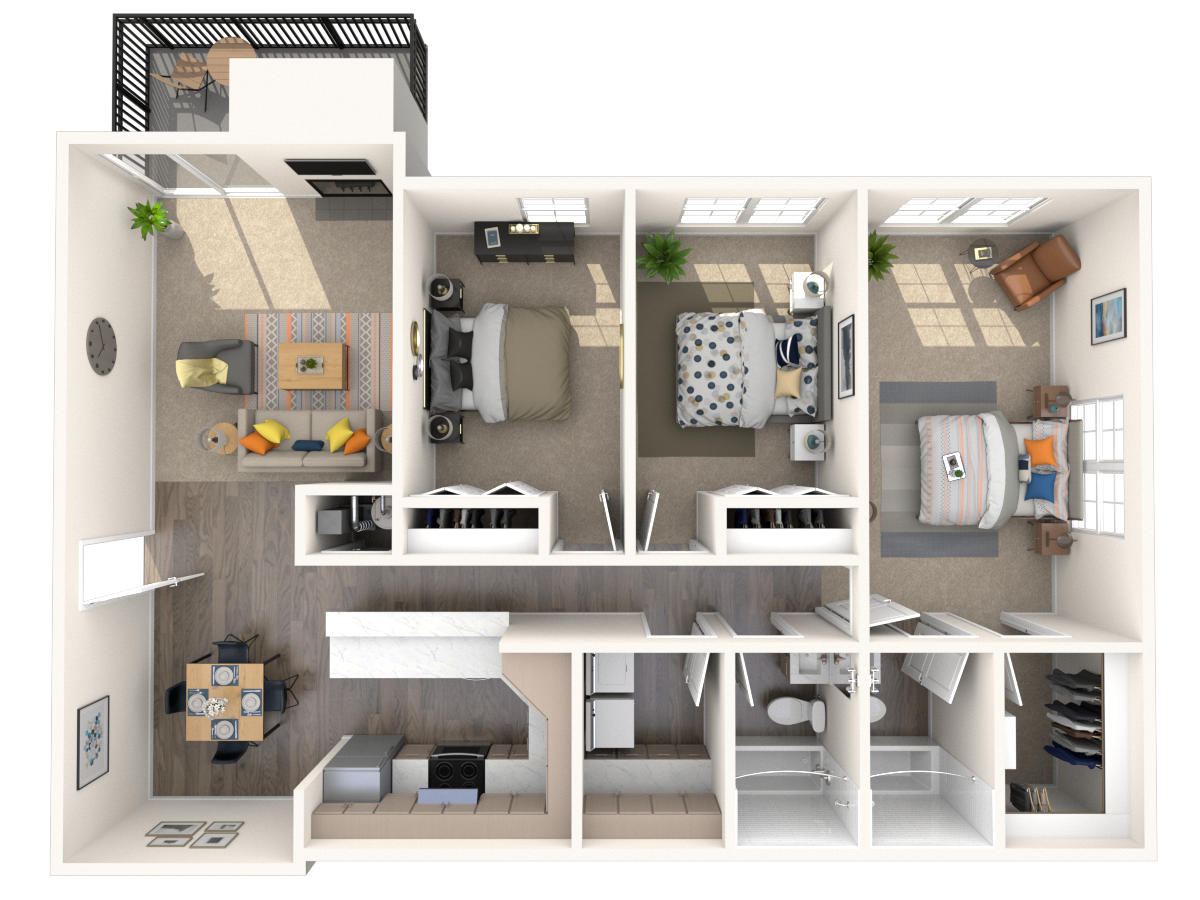 3 bedroom apartments fairfax