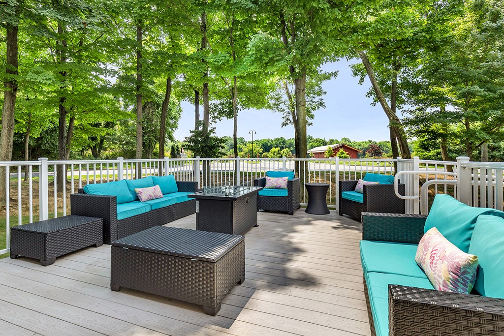 Shaded Outdoor Courtyard Area at Annapolis Roads, Maryland